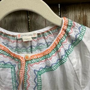 J. Crew Crew Cuts Embroidered Top Sz. 5 5T summer weight top
